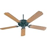 Quorum Fans 77525-59 52 Capri Traditional Energy Star Indoor Matte Black Ceiling Fan