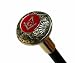 Red Masonic Emblem on Luxury Walking Stick by Bridges