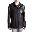 BGSD Women's New Zealand Lambskin Leather Car Coat - Misses & Petite
