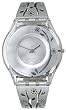 Swatch Women's Skin SFK280G Silver Plastic Quartz Watch with Silver Dial
