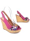 Printed Linen Slingback Wedge 41mqqMHs1mL. SL160 Printed Linen Slingback Wedge