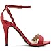 Ollio Women's Pump Shoe High Heel Ankle Strap Dress Sandal