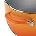 Rachael Ray Classic Brights Hard Enamel Nonstick 3-Quart Covered Steamer Set, Orange Gradient - 14481
