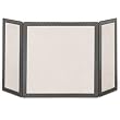 Woodfield Vintage Iron 3-fold Wrought Iron Screen for Fireplace