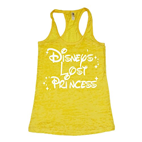 Disney's Lost Princess Women's WHITE INK Burnout Tank Top