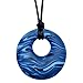 Scribbles Sensory Oral Motor Aide Chewelry - Chew Necklace for Sensory-Focused Kids (Navy)
