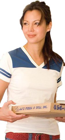 District Threads - Ladies Fine Knit Colorblock V-Neck Tee