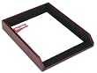 Two-Tone Leather Letter Tray