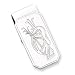 Silver-plated & Rhodium Golf Bag Hinged Money Clip