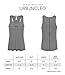 URBANCLEO Womens Jersey Flared Crewneck Tank Top- Various Colors