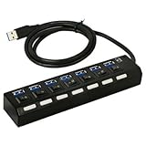 7-Port SuperSpeed USB 3.0 External Hub with ON/OFF Switch