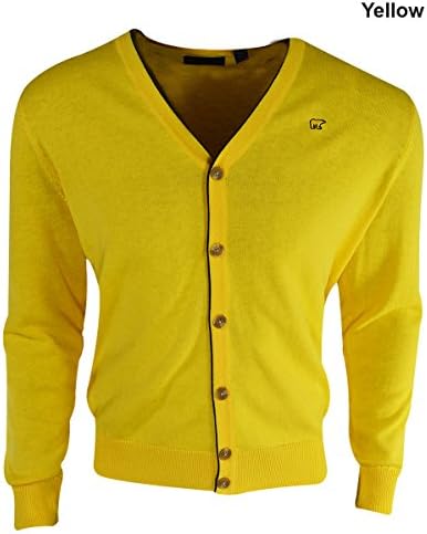 Jack Nicklaus Golf- Cardigan Yellow Size Extra Large