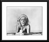 When Dinosaurs Ruled The Earth Framed And Matted 8x10 B&W Photo (Victoria Vetri)