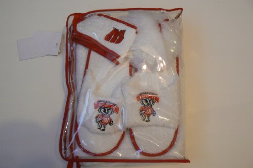 NCAA Wisconsin Badgers Terry Bath Set