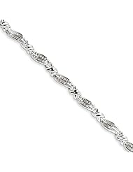 Sterling Silver Diamond Bracelet