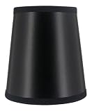 Black 4 Inch Chandelier Shade Wall Sconce Shades