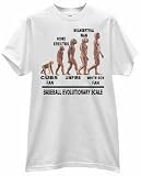 BASEBALL EVOLUTIONARY SCALE WHITE SOX FAN ANTI CUBS APE TO MAN PROGRESS T SHIRT jersey