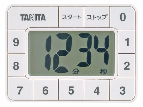 TANITA 10キータイマー 100分計 ホワイト TD-390-WH