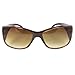 MLC EYEWEAR ® Rectangle Fashion Sunglasses Brown Frame Flower Design Amber Lenses.