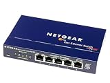 NETGEAR Prosafe 5 Port 10/100 Desktop Switch Wired Communication Mode Full-duplex Half-duplex