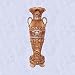 Egyptian scarab Urn statue Luxor temple sculpture New