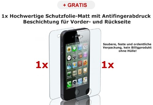 Artwizz SeeJacket Leather FLIP Lederetui mit Clip-Funktion f&uuml;r Apple iPhone 4/4S schwarz