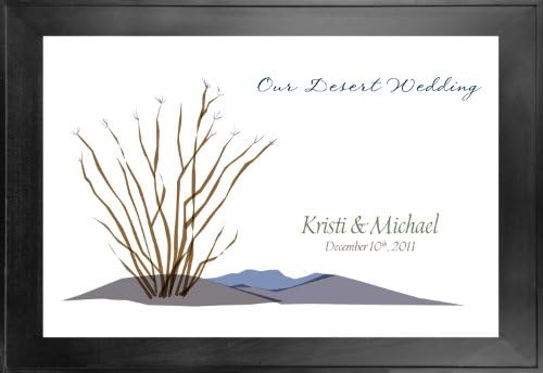 Thumbprint Guest Book Wedding Tree # 7 16x24 for 50-75 guests