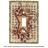 Metal: Hearts and Stars Single Switchplate