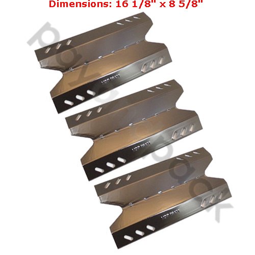 96431 3 Pack Gas Grill Replacement Parts Porcelain Steel Heat Plate for BBQ Pro Kenmore Sears
