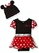 Disney Baby Girls' Minnie Mouse Costume Dress up Tutu Bodysuit and Cap