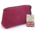 Owen Barry Handcrafted Suede Tigres Purse Pink