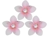 Set of 3 Nylon Flower Decoration - Nursery Wedding Room Bedroom Wall D  cor - 3 Pink Makena Flowers