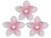 3 x 3 Nylon Plumeria Flower - Pink Makena Flower