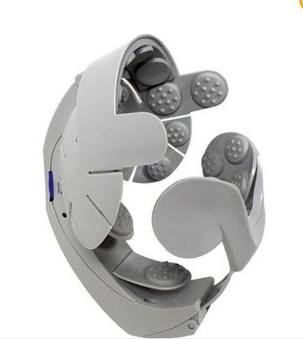 Electric Head Massager Brain Massage Relax Easy Acupuncture Points Off-white