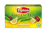 IMAGE OF Lipton Green Tea, Lemon Ginseng, Tea Bags, 20-Count Boxes (Pack of 6)