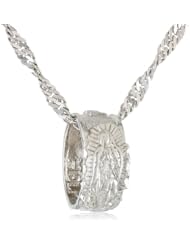 The Vatican Library Collection "Vatican Carded Ring Pendant Necklaces" Our Lady of Guadalupe "Health" Ring Pendant Necklace, 16"
