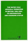 The water vole arvicola terrestris in Britain 1989-1990
