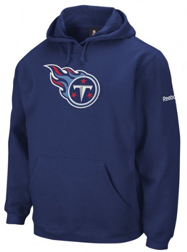 NFL Men's Tennessee Titans Navy End Zone Playbook Hood (Navy, X-Large)