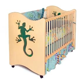 Little Lizards Unique 2-in-1 Crib and Toddler Bed by Room Magic