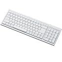 ELECOM パンタグラフ式キーボード 99キー Bluetooth Mサイズ 英字配列 ホワイト TK-FBP014EWH