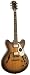 AXL Badwater Semi-Hollow Electric Guitar, Matte Sunburst