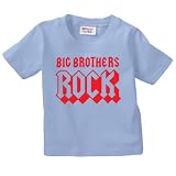 Baby Blue Big Brothers Rock Kid's T-Shirt