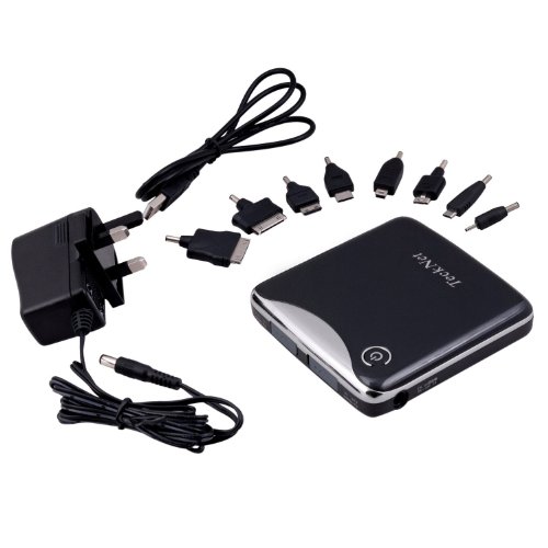 TeckNet® iEP392 Dual-Port 12000mAh External Power Bank For Apple iPad 2, iPad, iPhone 4G 4GS, iPhone 3G 3GS, iPod Touch (1G 2G 3G), Motorola Droid X Eris, HTC EVO Android Phones, Blackberry (Curve, tour, storm, bold)- Black
