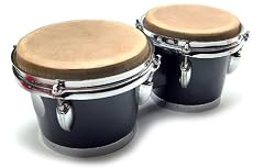 Bongos: Blue Bongo Drums with 6