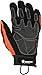 MCR Safety 945XXXL High Vis Orange Mining Gloves with Reinforced Palm Patches, Black, 3X-Large, 1-Pair