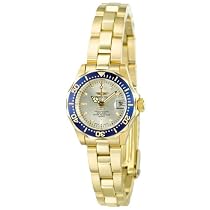 Invicta Women's Pro Diver Collection 18k Gold-Plated Watch # 4610