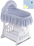 Moon & Stars Portable Bassinet 'n Cradle w/Toybox Base