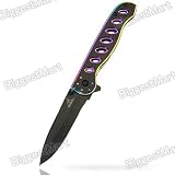 New Folding Type For Gerber Tactical Seven Holes Titanium Color Knife Knives