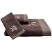 Pure Fiber Opulence Bamboo-Derived Rayon Winter Dragon Fly Towel Set, Slate