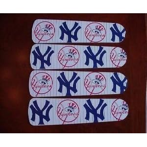 Ceiling Fan Designers 42SET-MLB-NYY MLB York Yankees Baseball 42 In. Ceiling Fan Blades Only